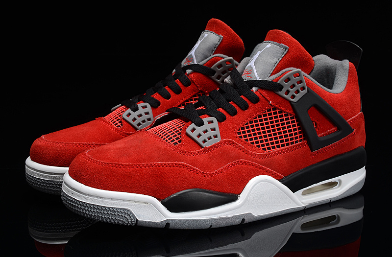 Air Jordan 4 Men Shoes Red/Black Online